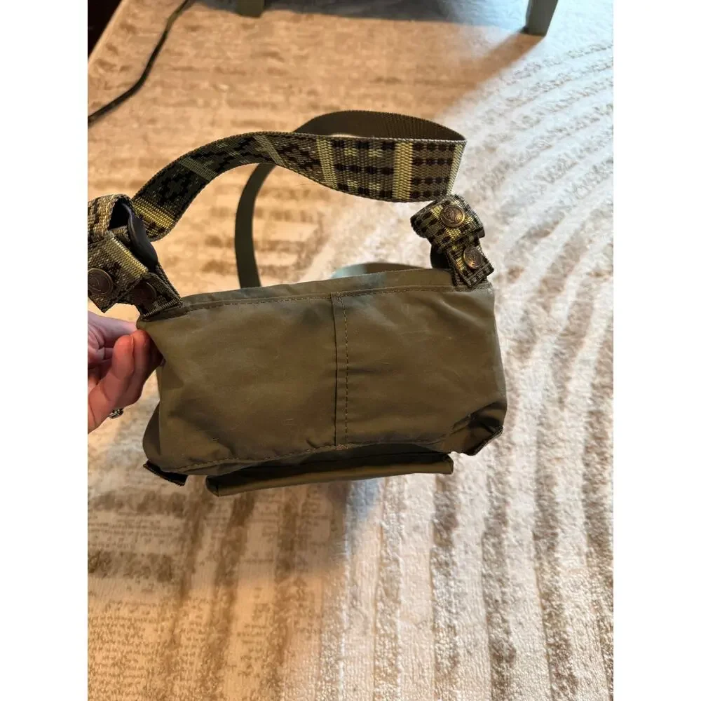Fjallraven Kanken Mini Kanken Water Resistant Backpack Olive Green Folk Pattern